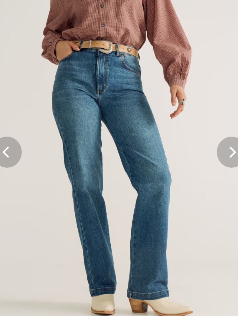NWT Tecovas Vintage Highrise Jeans Medium Wash II Denim Size 27